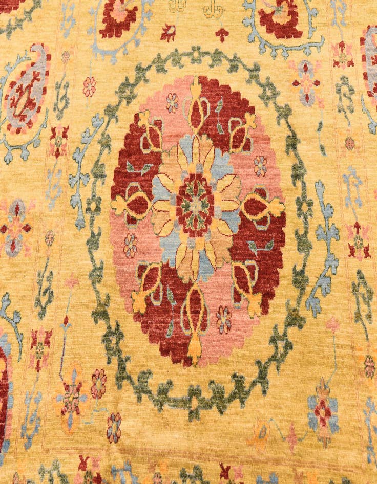 Detail image of 6' 8 x 9' 11  Hand Knotted Ariana Ziegler Oriental Rug