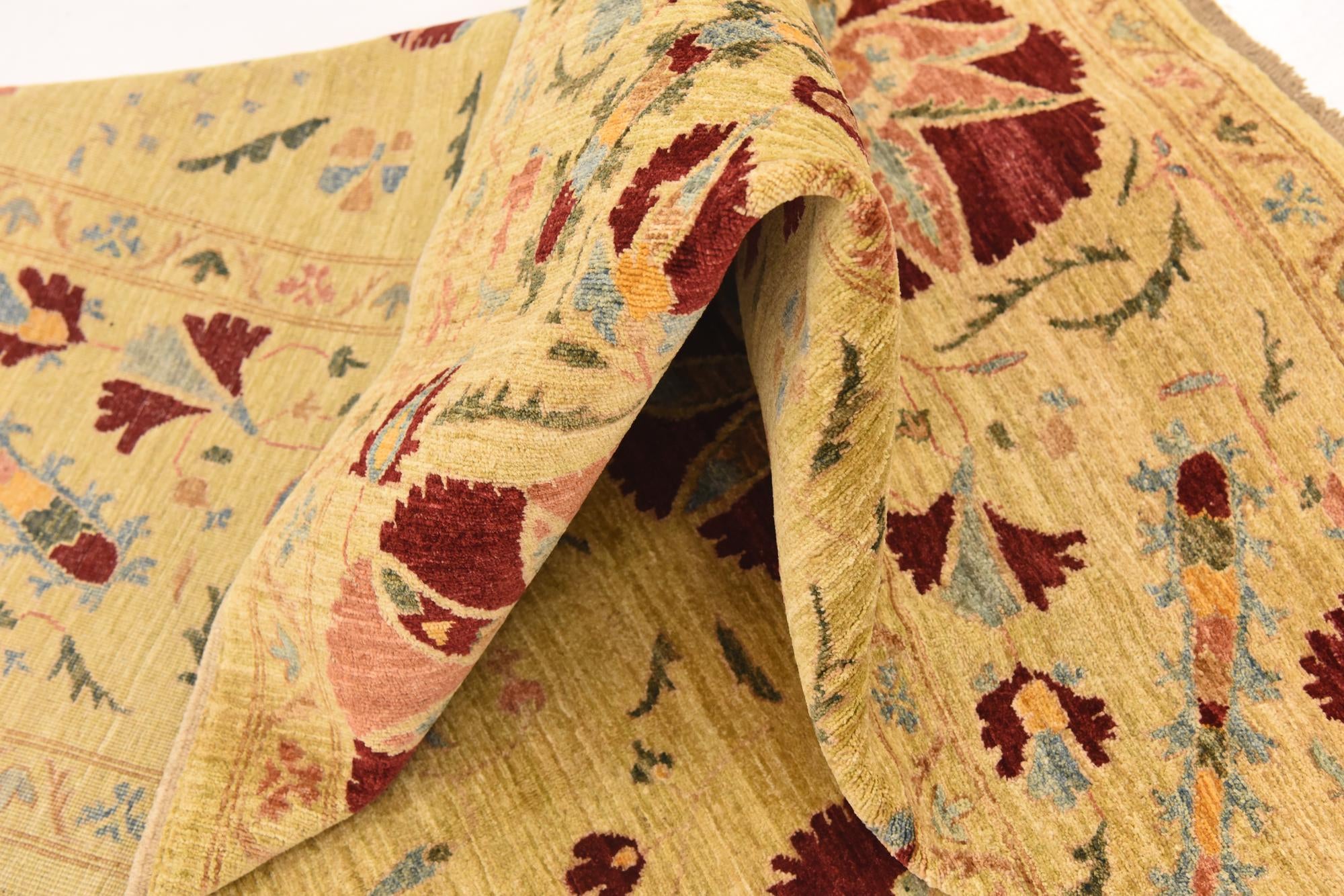 6' 6 x 9' 6 Hand Knotted Ariana Ziegler Oriental Rug