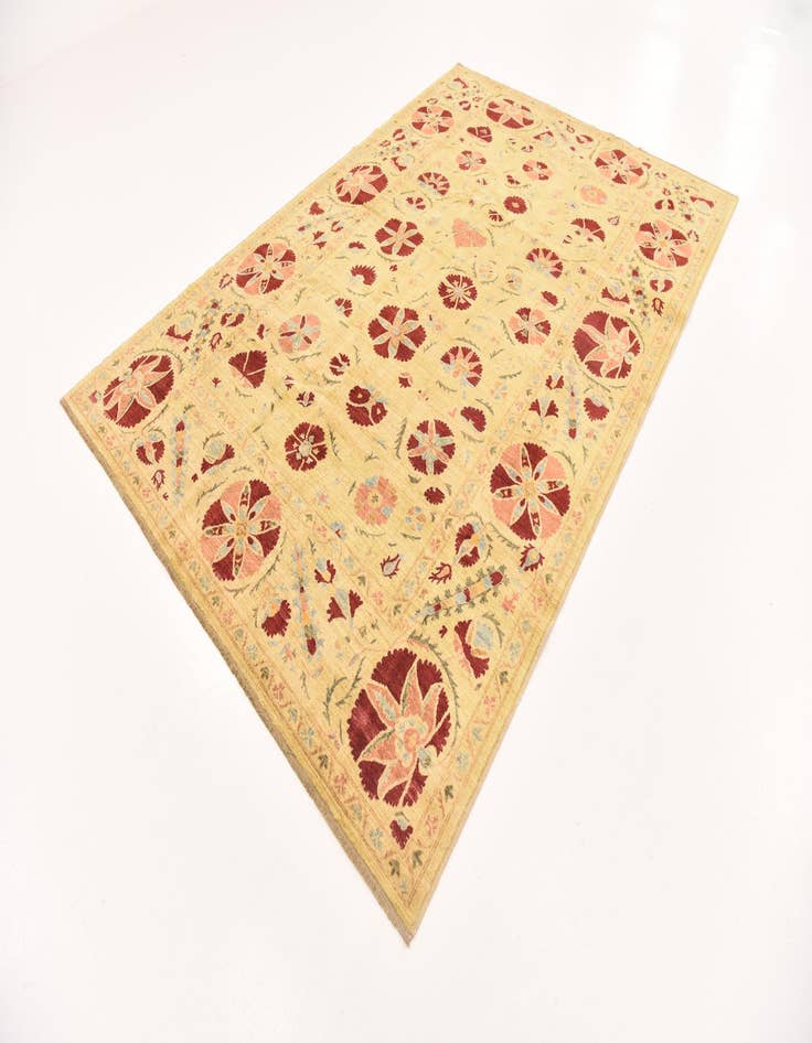 Detail image of 6' 6 x 9' 6  Hand Knotted Ariana Ziegler Oriental Rug