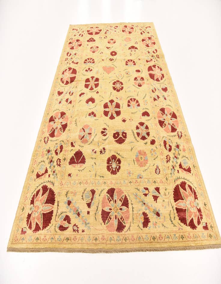 Detail image of 6' 6 x 9' 6  Hand Knotted Ariana Ziegler Oriental Rug