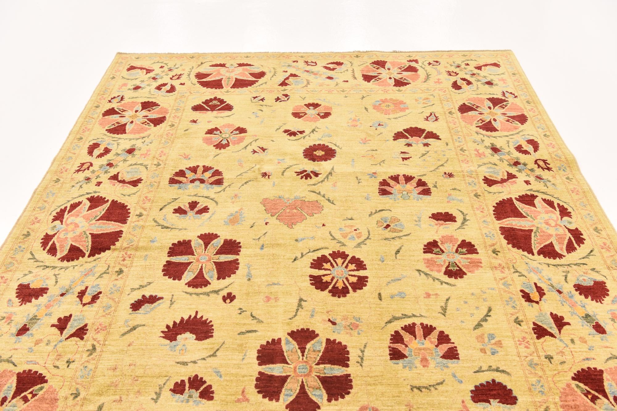 6' 6 x 9' 6 Hand Knotted Ariana Ziegler Oriental Rug
