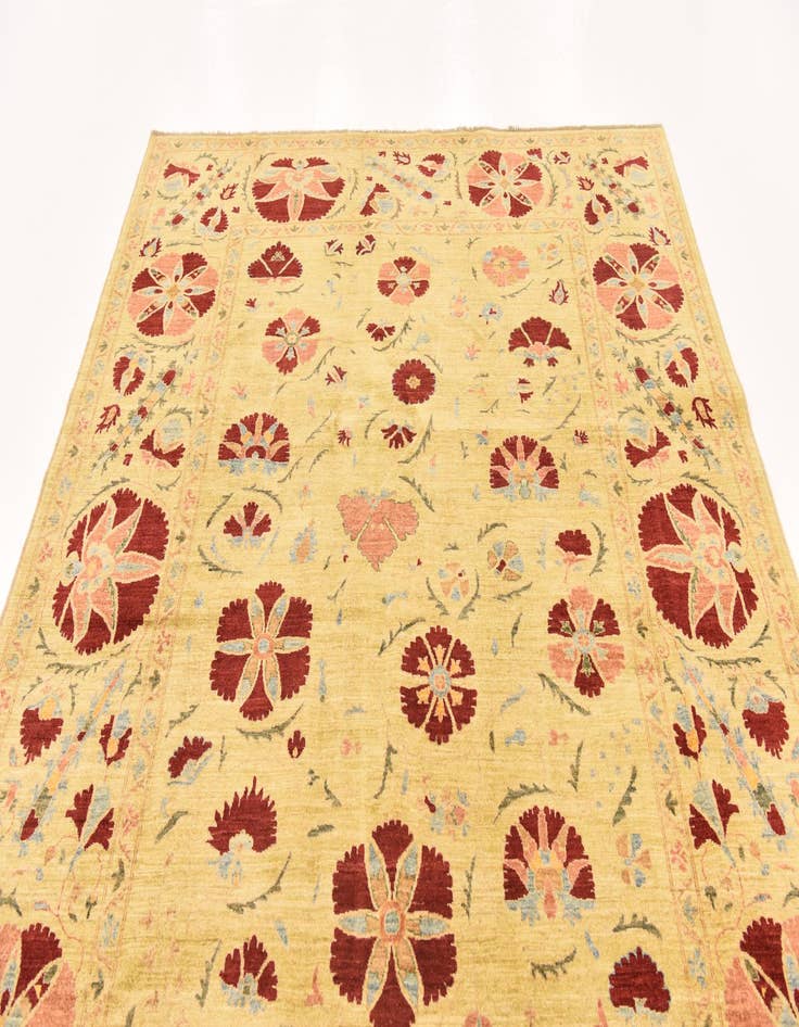 Detail image of 6' 6 x 9' 6  Hand Knotted Ariana Ziegler Oriental Rug