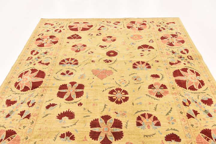 6' 6 x 9' 6 Hand Knotted Ariana Ziegler Oriental Rug