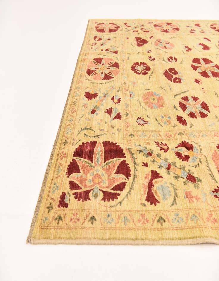 Detail image of 6' 6 x 9' 6  Hand Knotted Ariana Ziegler Oriental Rug