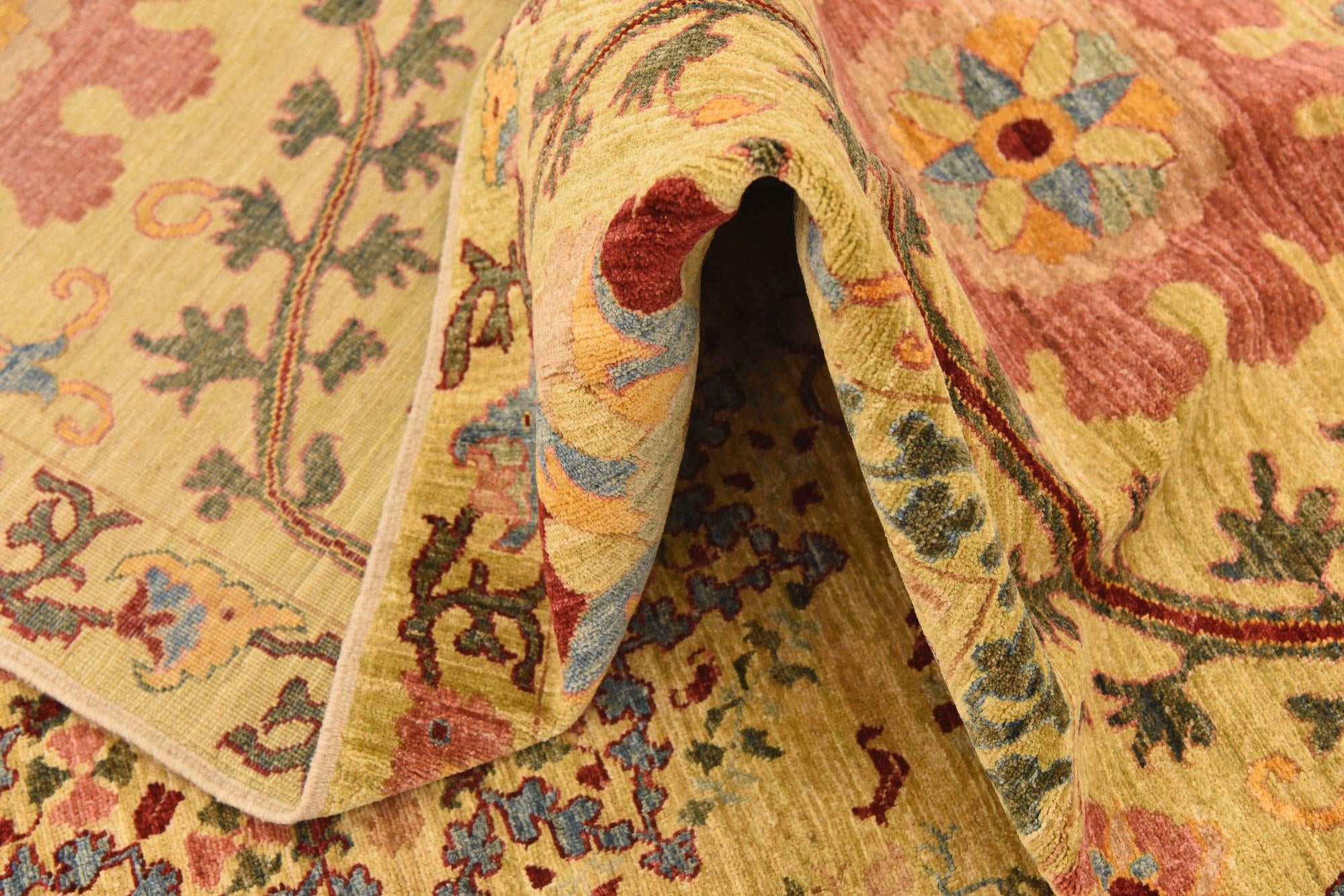6' 9 x 10' 4 Hand Knotted Ariana Ziegler Oriental Rug