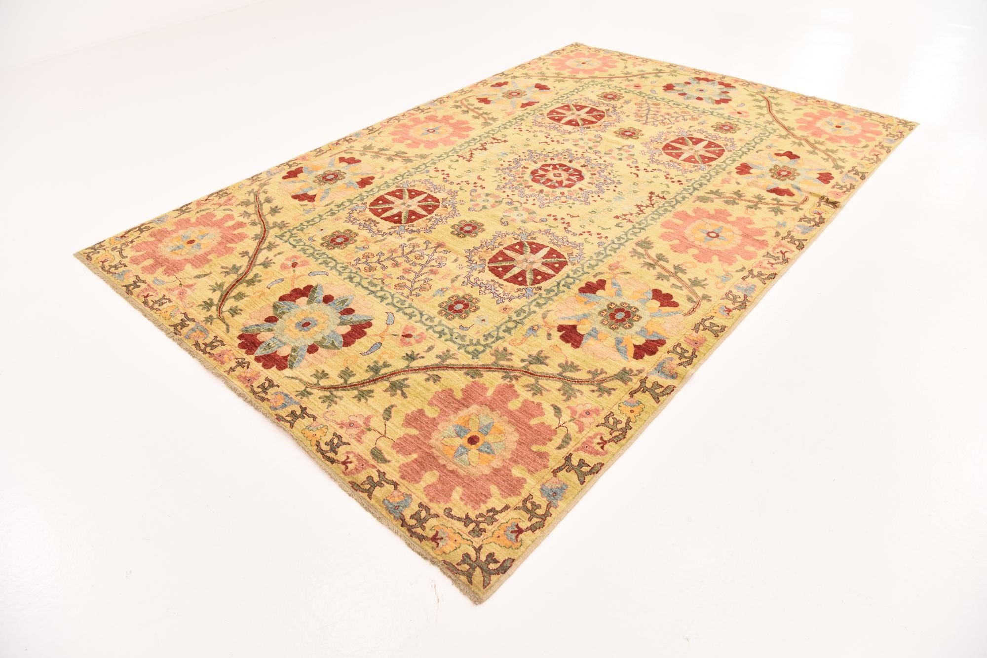 6' 9 x 10' 4 Hand Knotted Ariana Ziegler Oriental Rug