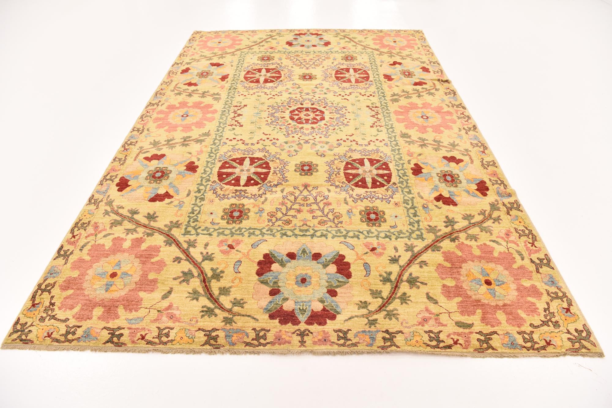 6' 9 x 10' 4 Hand Knotted Ariana Ziegler Oriental Rug