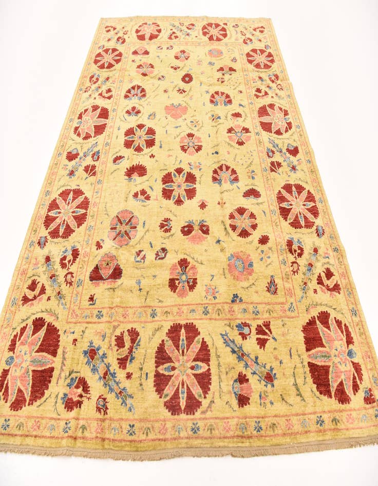 Detail image of 6' x 7' 9  Hand Knotted Ariana Ziegler Oriental Rug