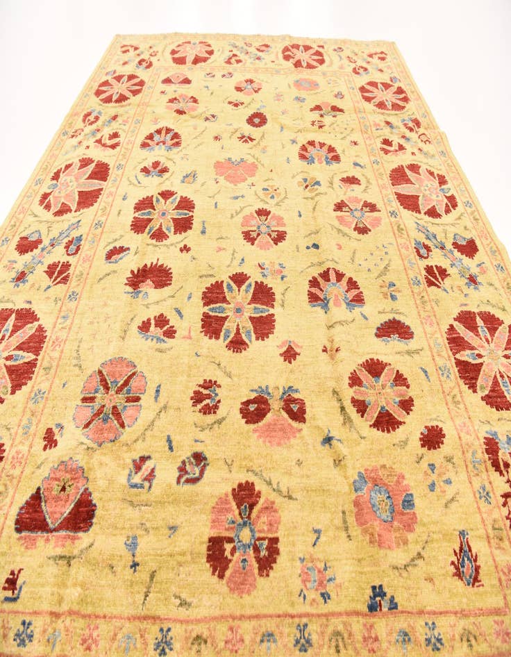 Detail image of 6' x 7' 9  Hand Knotted Ariana Ziegler Oriental Rug