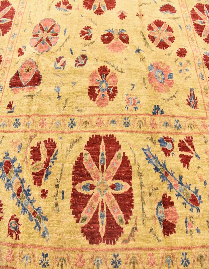 Detail image of 6' x 7' 9  Hand Knotted Ariana Ziegler Oriental Rug