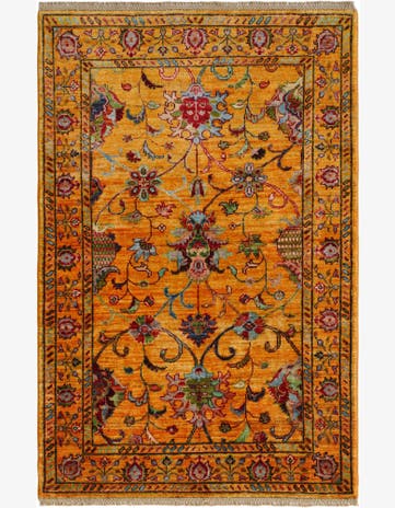 3' 4 x 5' Hand Knotted Ariana Ziegler Rug