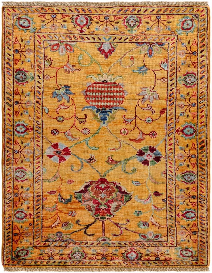 Detail image of 2' 8 x 3' 10 Hand Knotted Ariana Ziegler Rug