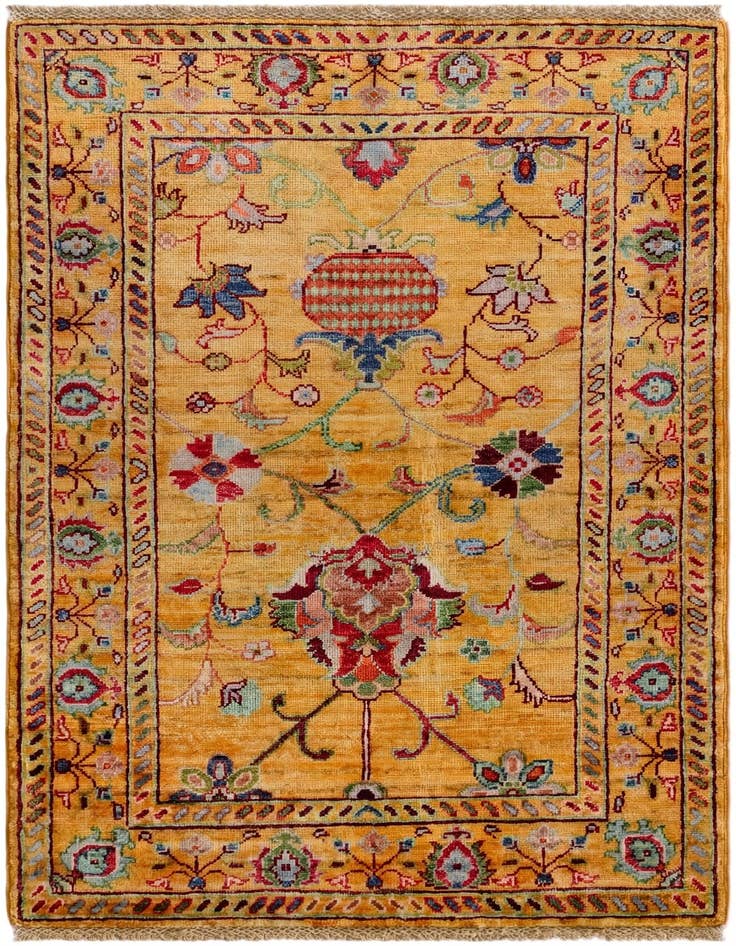 Detail image of 2' 7 x 4' Hand Knotted Ariana Ziegler Rug