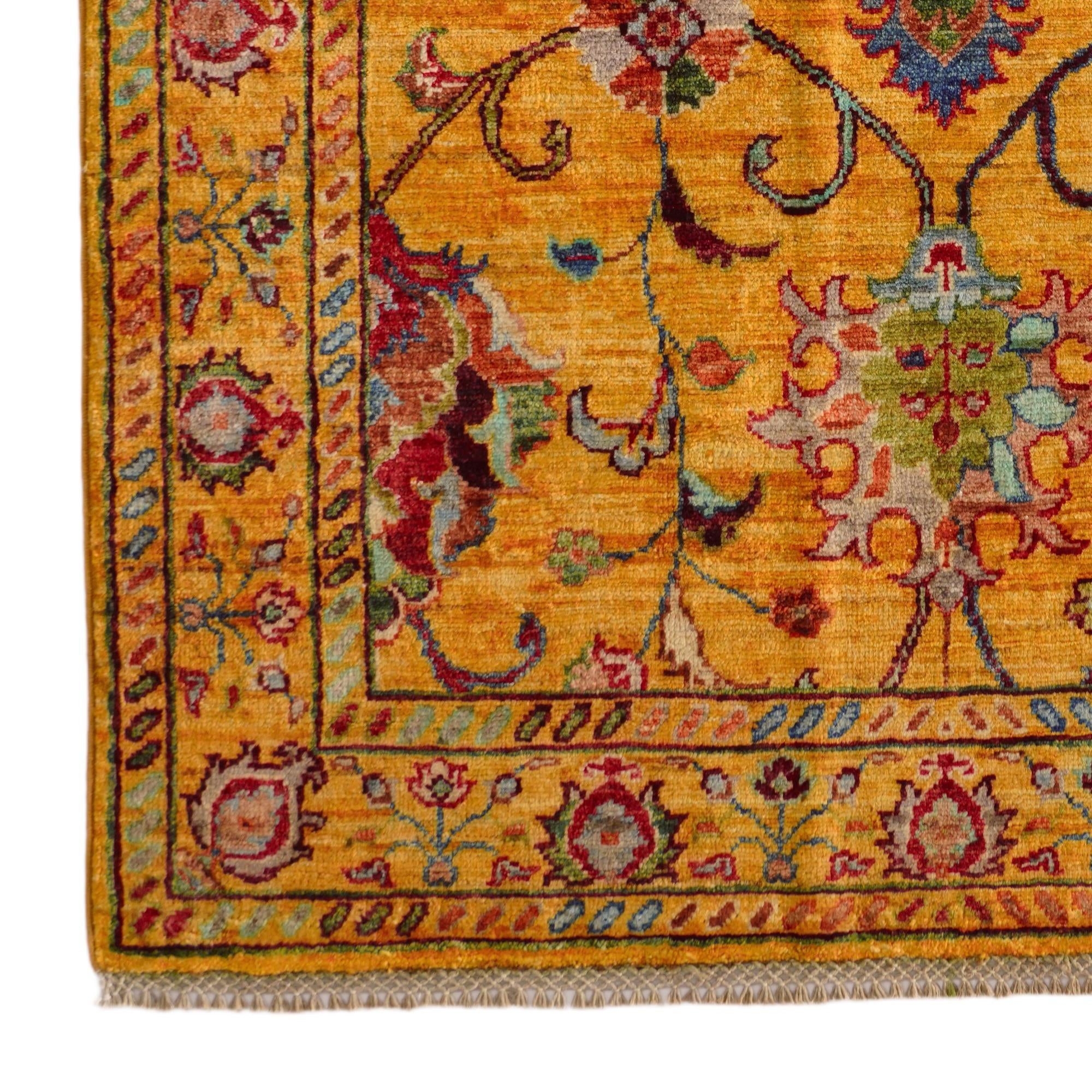 3' 5 x 5' 2 Hand Knotted Ariana Ziegler Rug