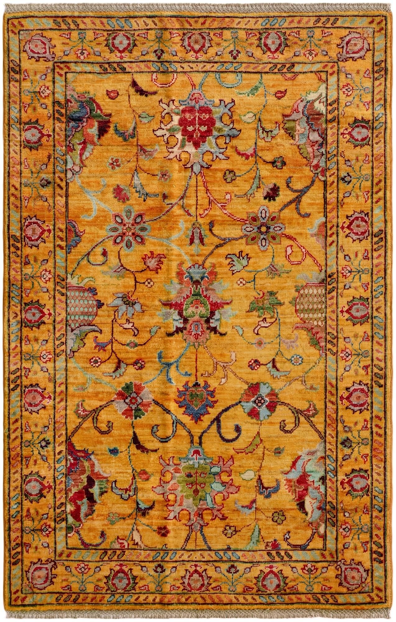 3' 5 x 5' 2 Hand Knotted Ariana Ziegler Rug
