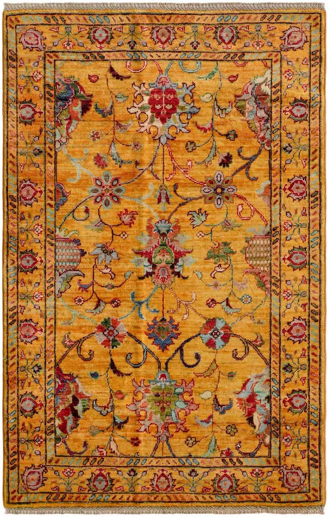 3' 5 x 5' 2 Hand Knotted Ariana Ziegler Rug