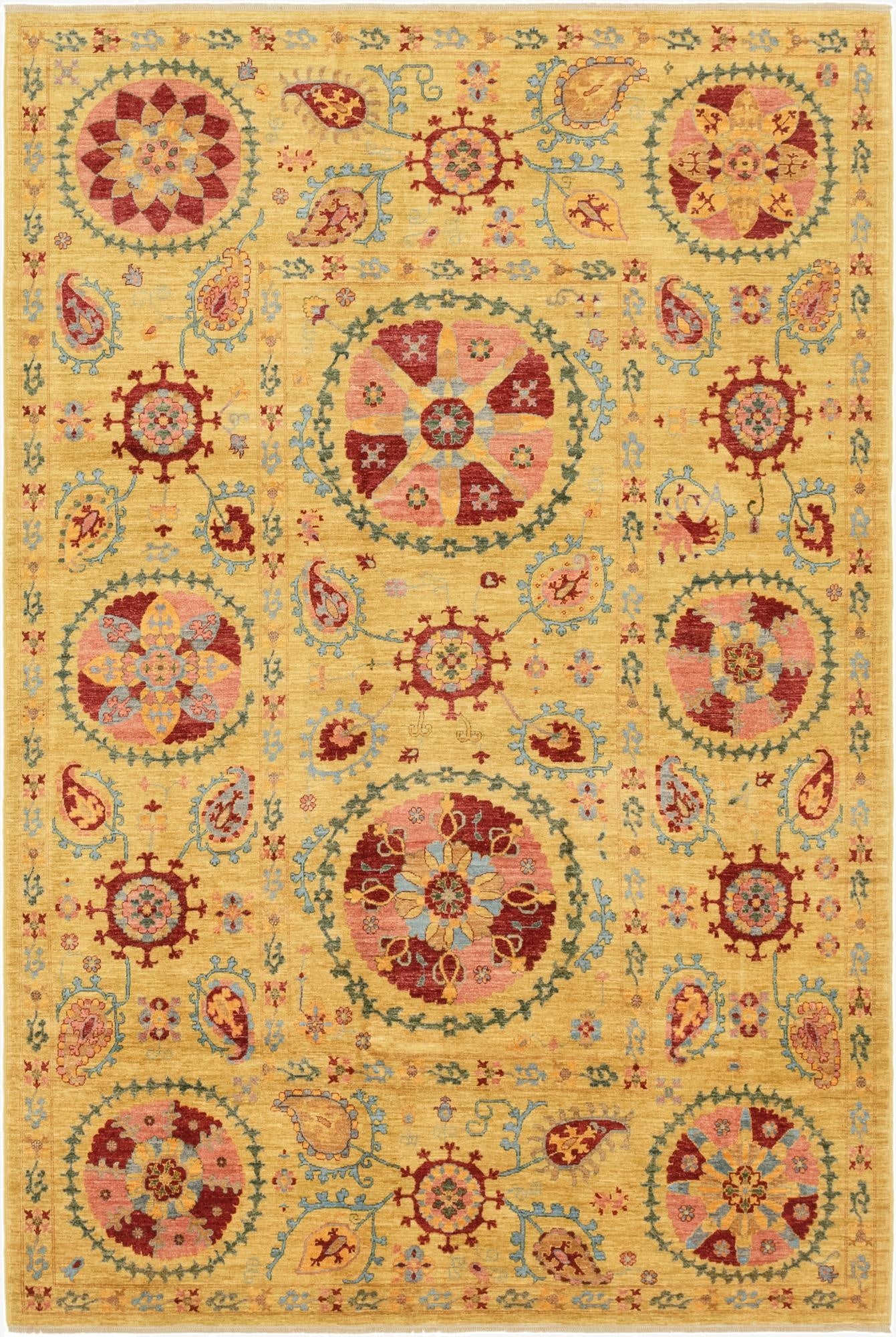 6' 8 x 9' 11  Hand Knotted Ariana Ziegler Oriental Rug