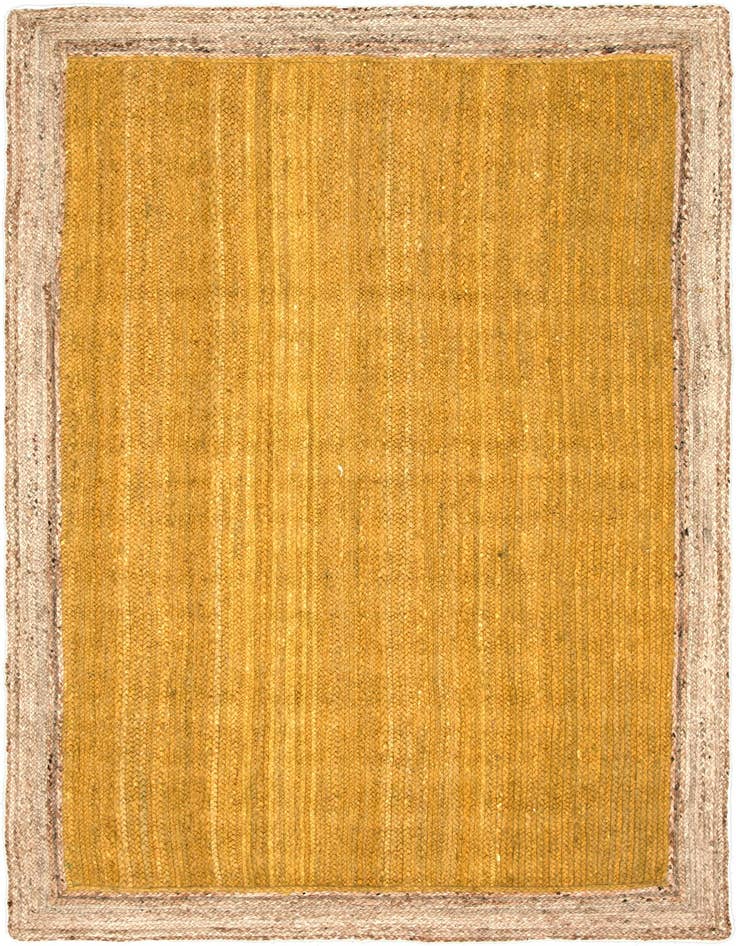 Detail image of 6' 1 x 9' Handmade Braided Jute Rug
