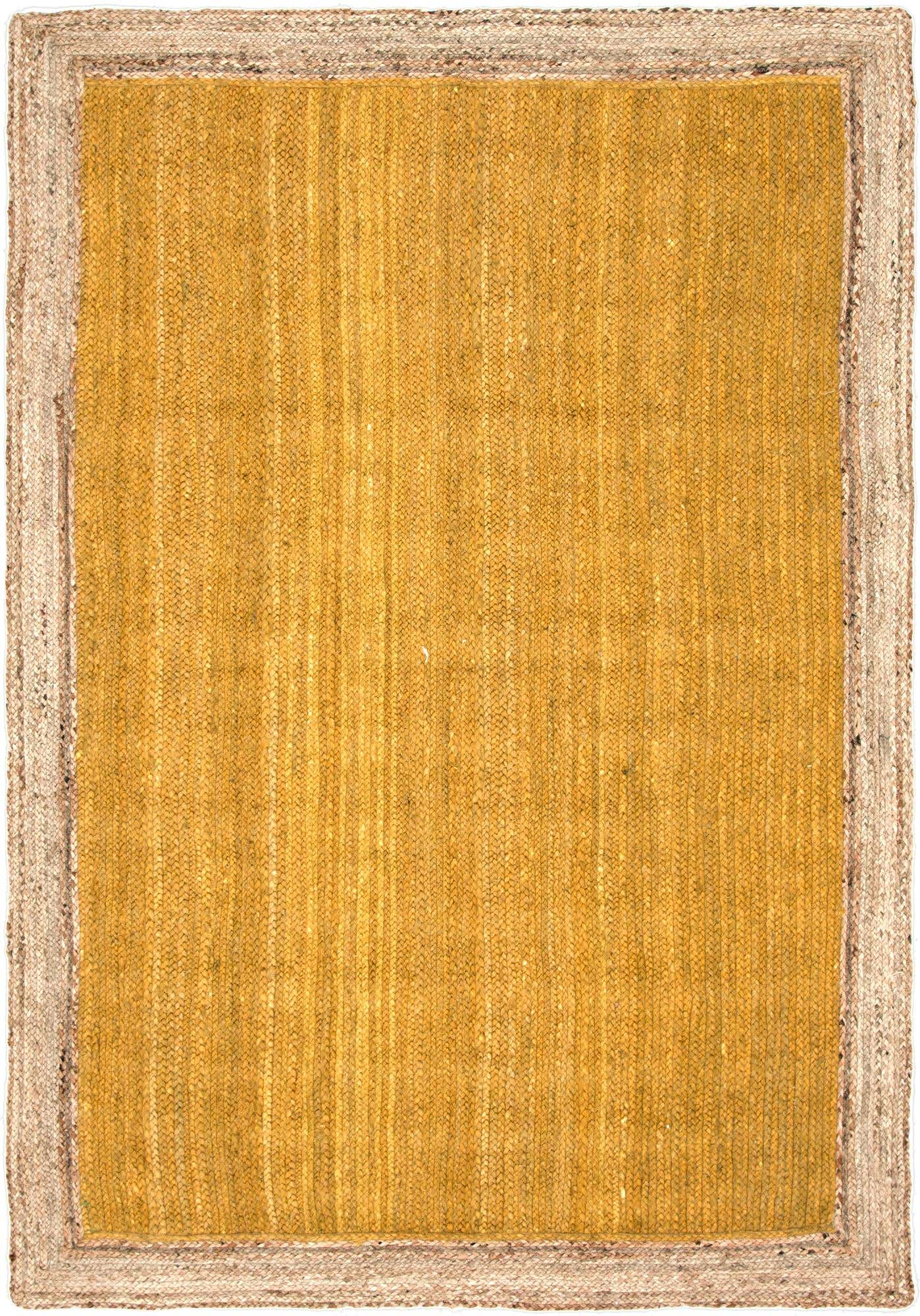 6' 1 x 9' Handmade Braided Jute Rug