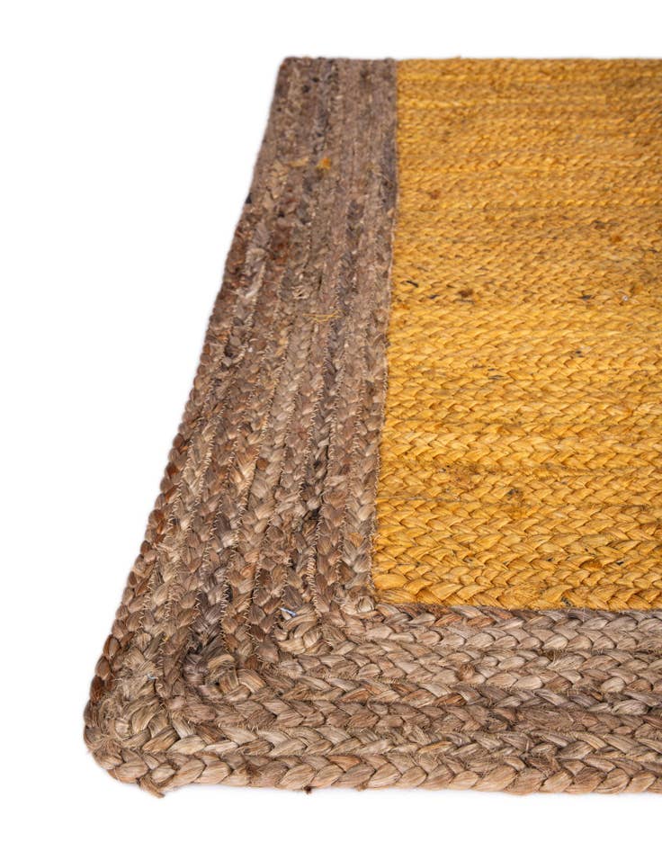 Detail image of 5' 1 x 8' Handmade Braided Jute Rug