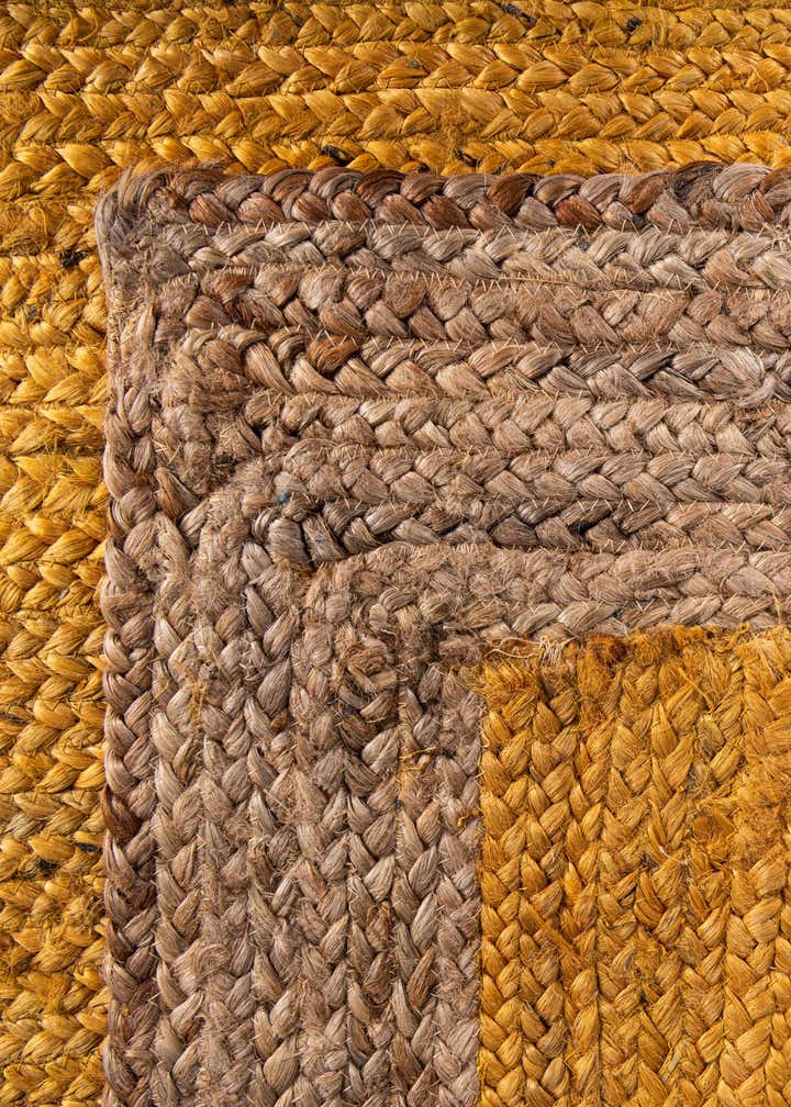 5' 1 x 8' Handmade Braided Jute Rug