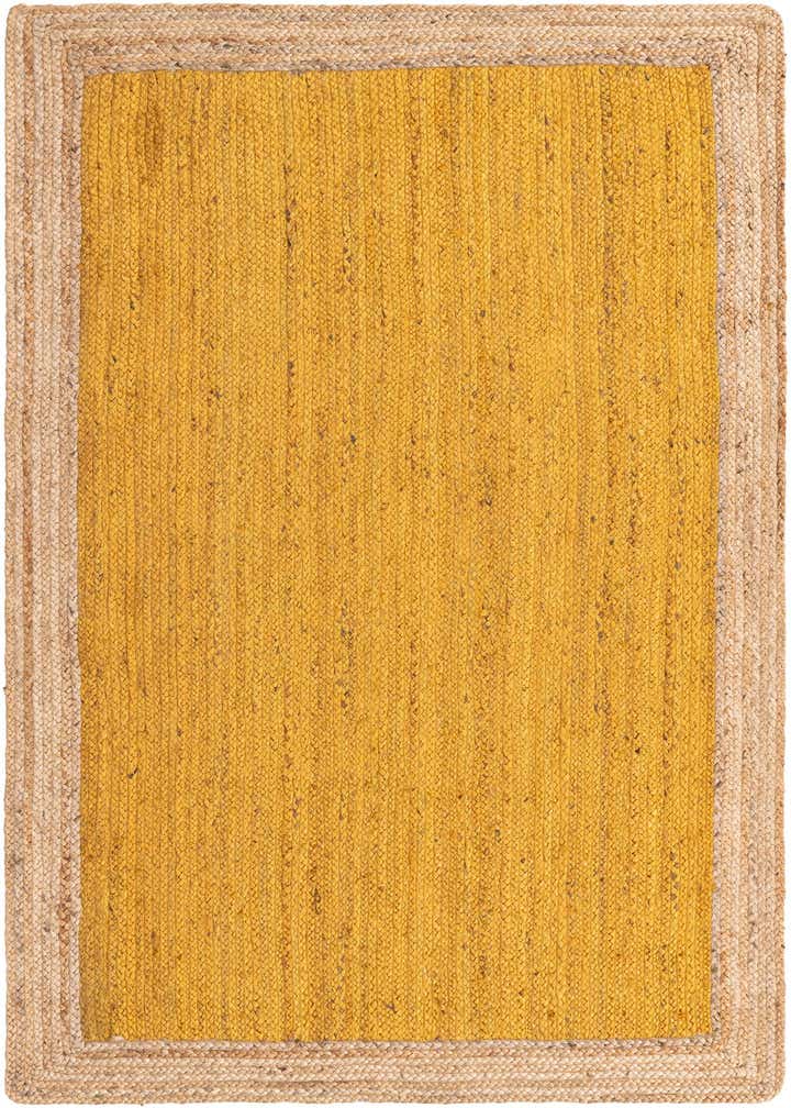 5' 1 x 8' Handmade Braided Jute Rug