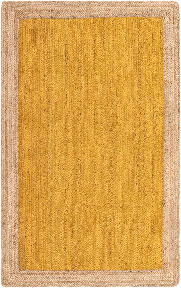 5' 1 x 8' Handmade Braided Jute Rug
