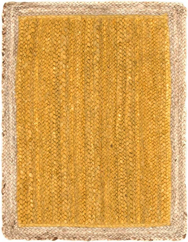Detail image of 2' x 3' 1  Hand Braided Jute Rug