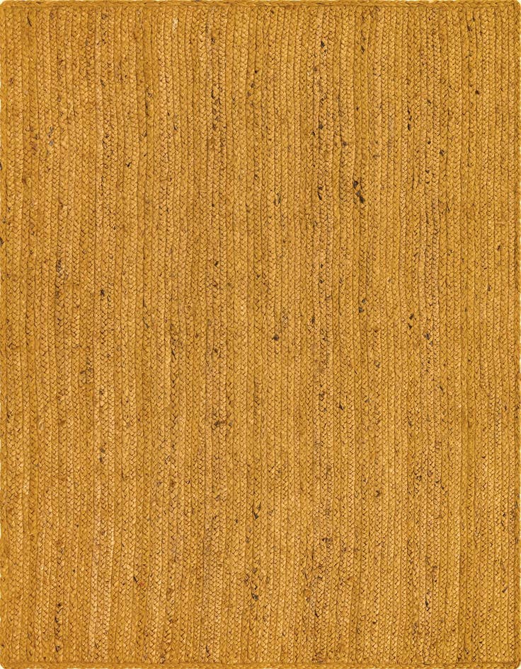 Detail image of 4' 1 x 6' 1  Hand Braided Jute Rug