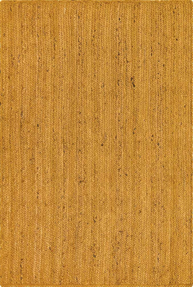 4' 1 x 6' 1 Handmade Braided Jute Rug