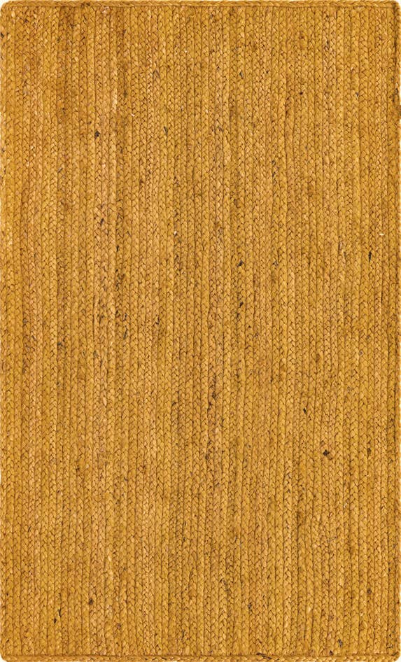 Detail image of 3' 3 x 5' 1 Handmade Braided Jute Rug
