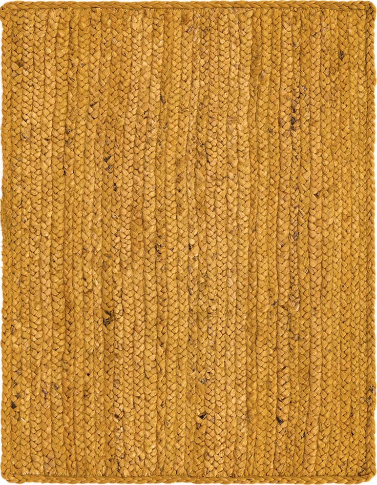 Detail image of 2' x 3' 1  Hand Braided Jute Rug