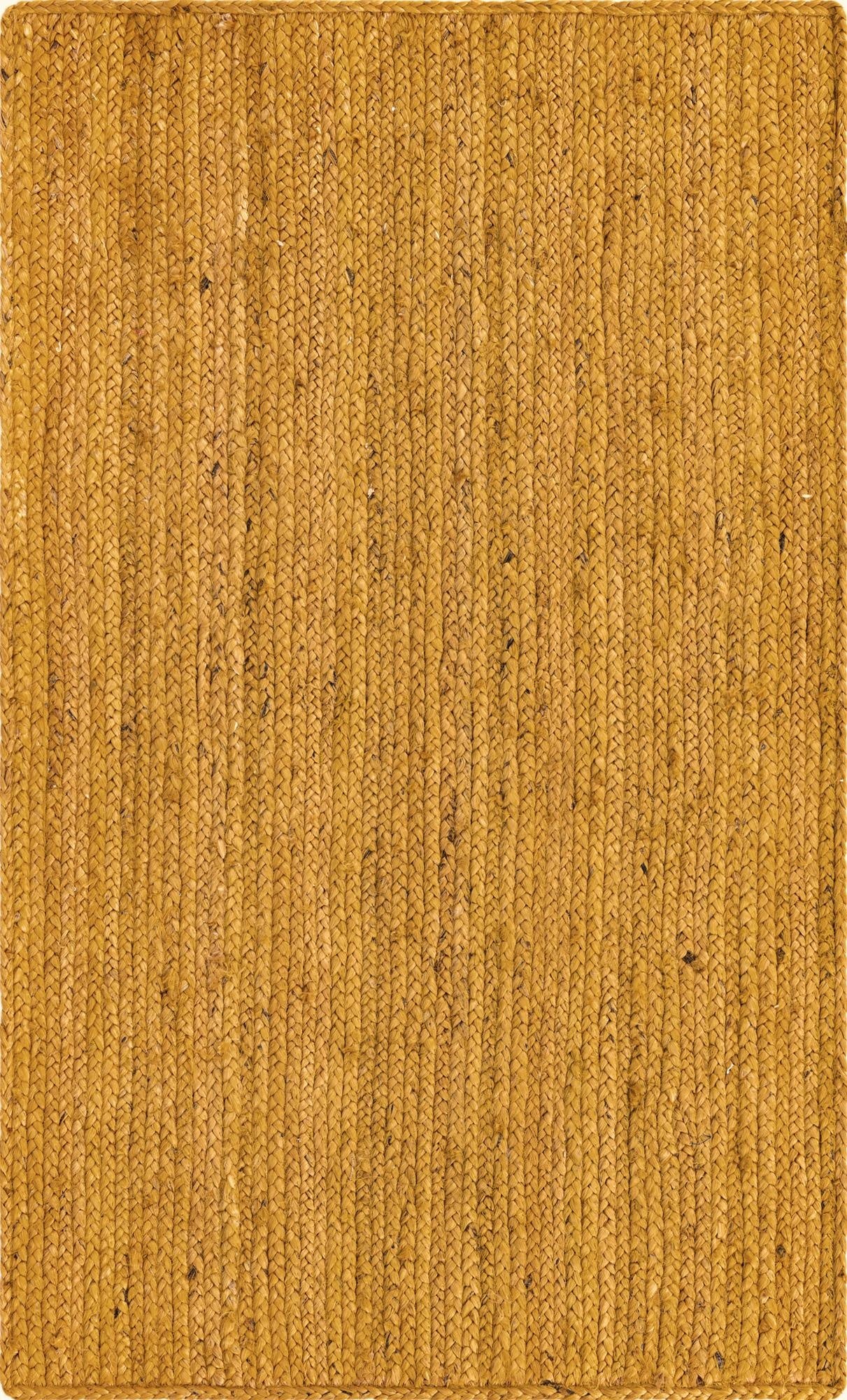 3' 3 x 5' 1  Hand Braided Jute Rug