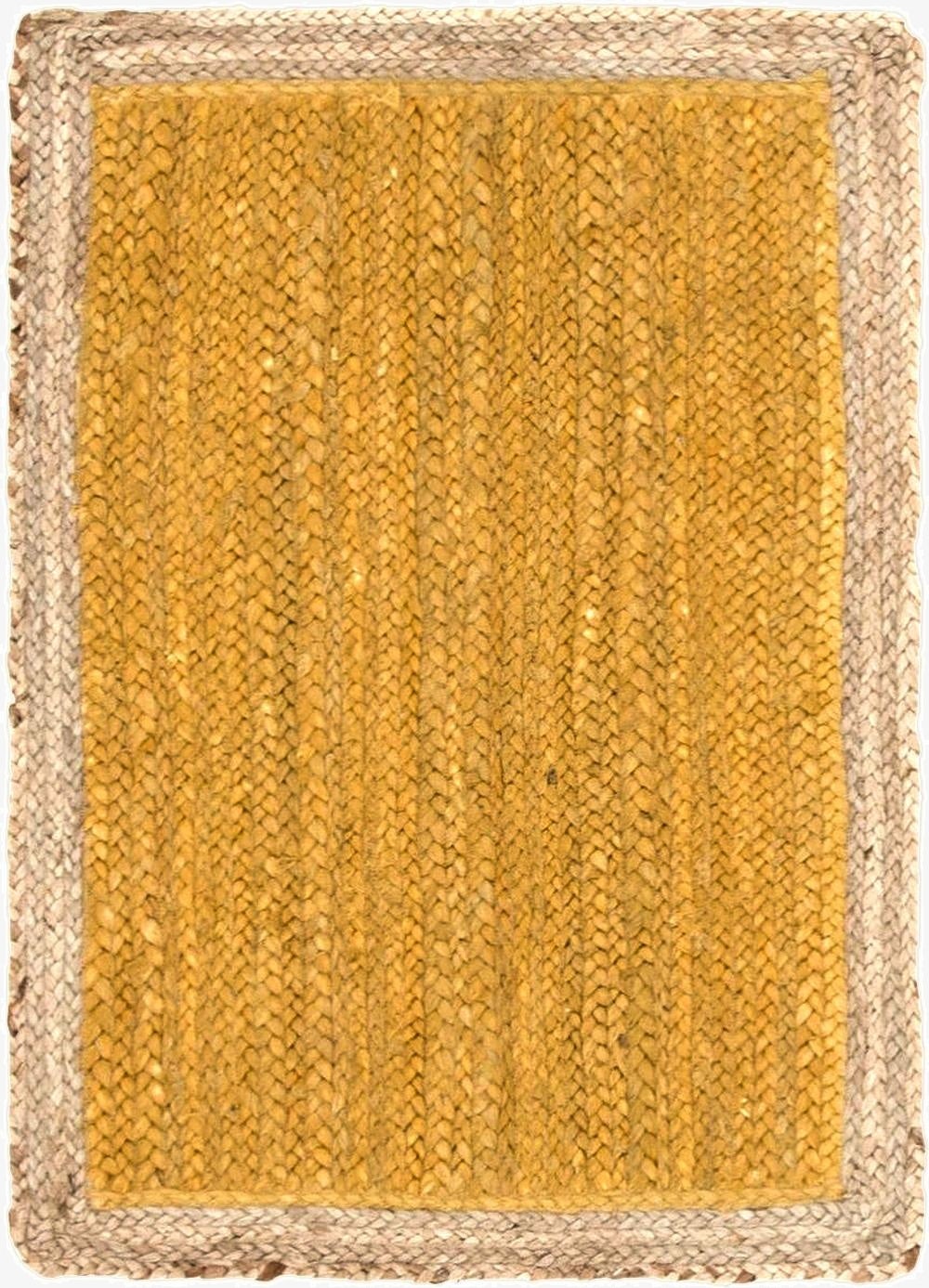 2' x 3' 1  Hand Braided Jute Rug