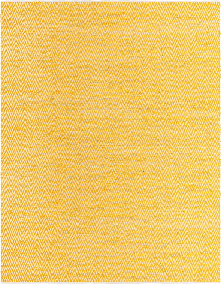 Detail image of 10' x 14' 1 Hand Woven Chindi Chevron Rug
