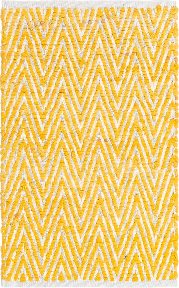 60cm x 95cm Hand Woven Chindi Chevron Rug