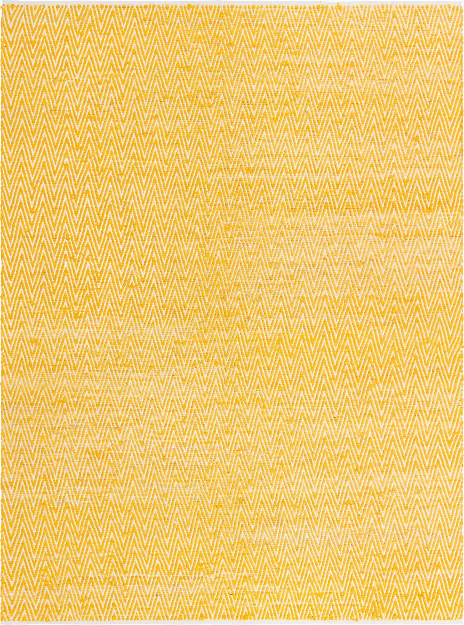 9' x 12'  Hand Woven Chindi Chevron Rug