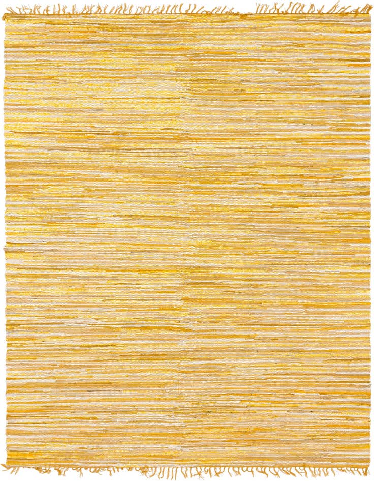 Detail image of 8' x 10' Hand Woven Chindi Cotton Rug