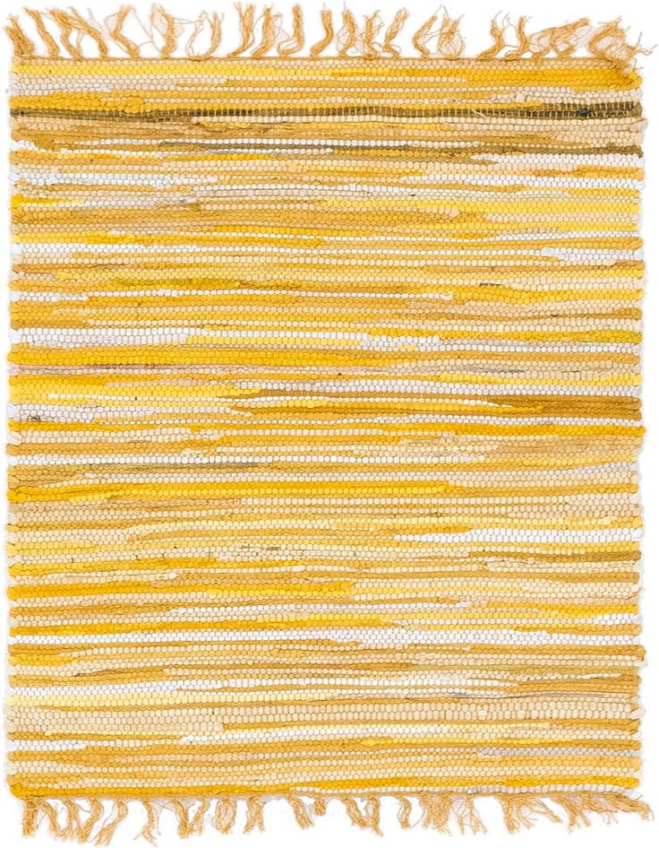 Detail image of 2' 2 x 3' Hand Woven Chindi Cotton Rug