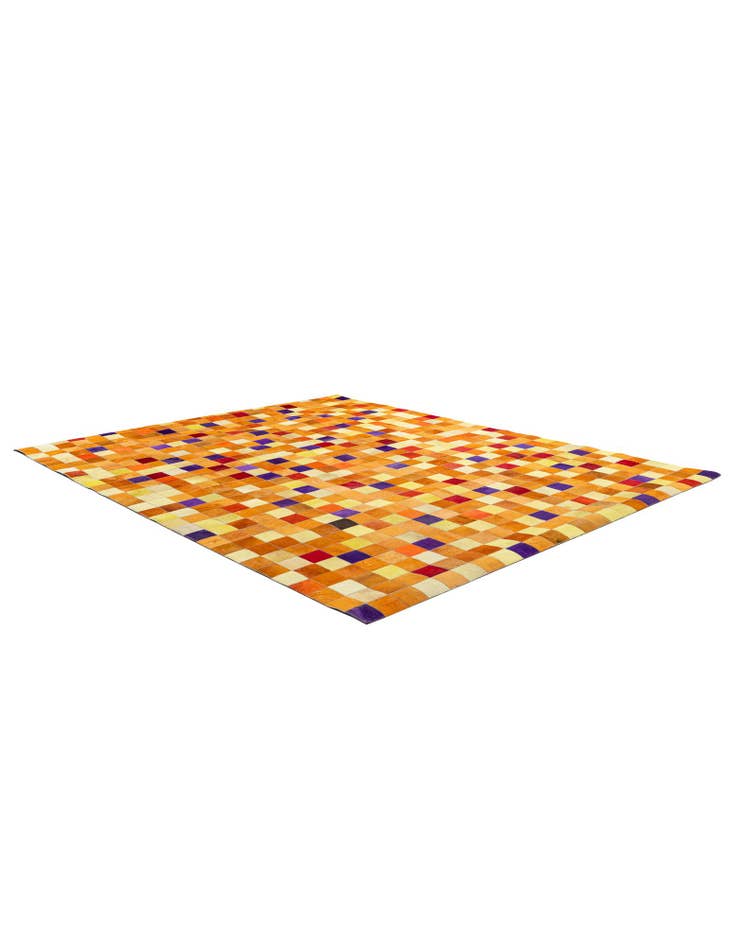 Detail image of 7' 11 x 9' 10 Cowhide - Patchwork Rug