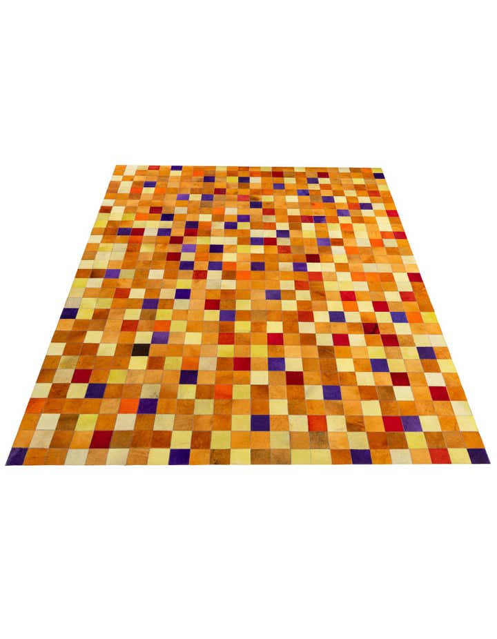 7' 11 x 9' 10 Cowhide - Patchwork Rug