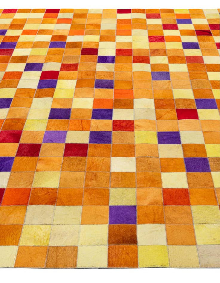 Detail image of 7' 11 x 9' 10 Cowhide - Patchwork Rug