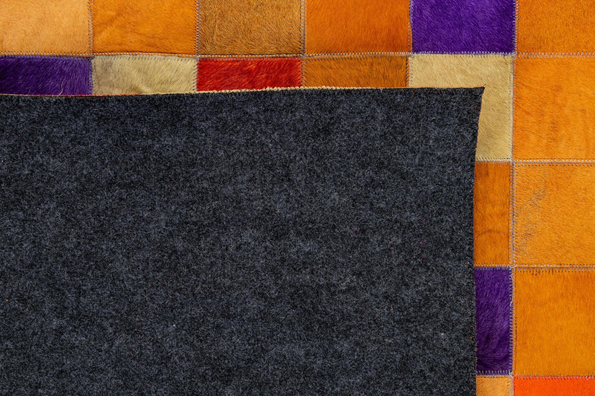 7' 11 x 9' 10 Cowhide - Patchwork Rug