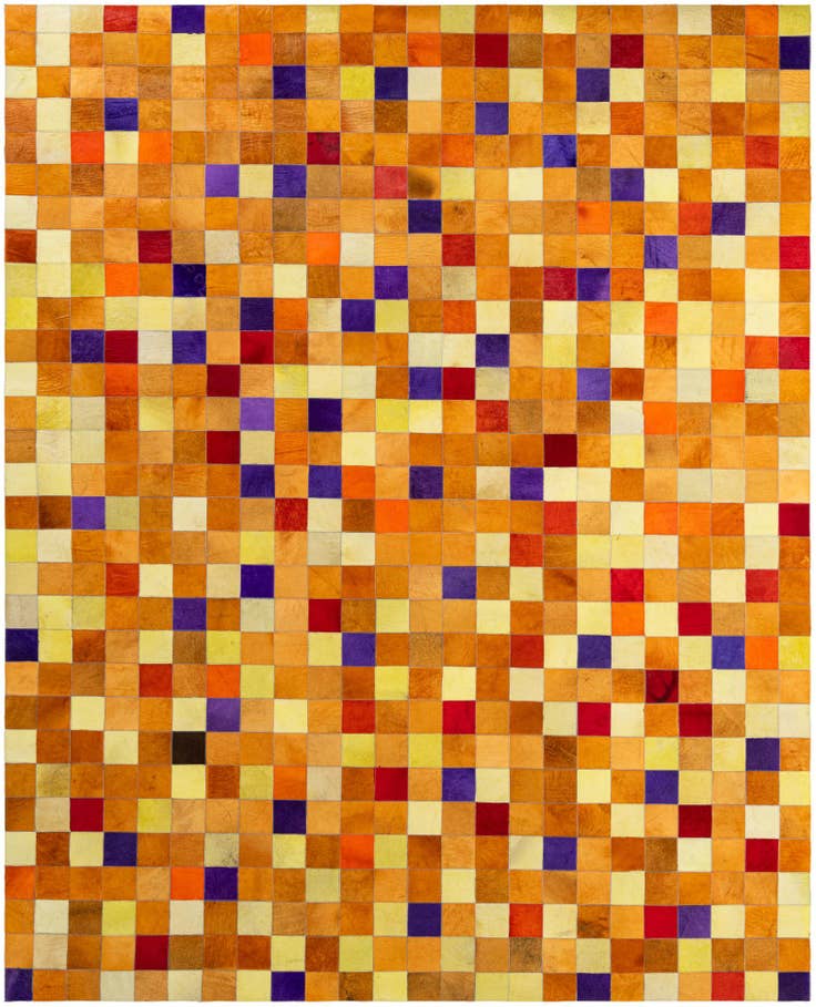 Detail image of 7' 11 x 9' 10 Cowhide - Patchwork Rug