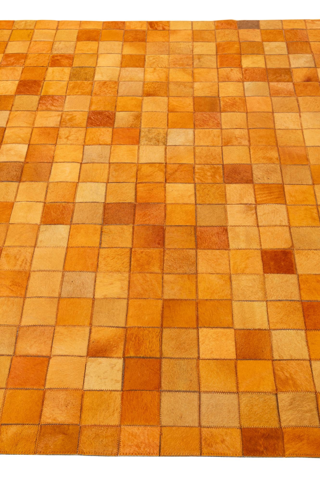 5' 2 x 8' 1 Cowhide - Patchwork Rug