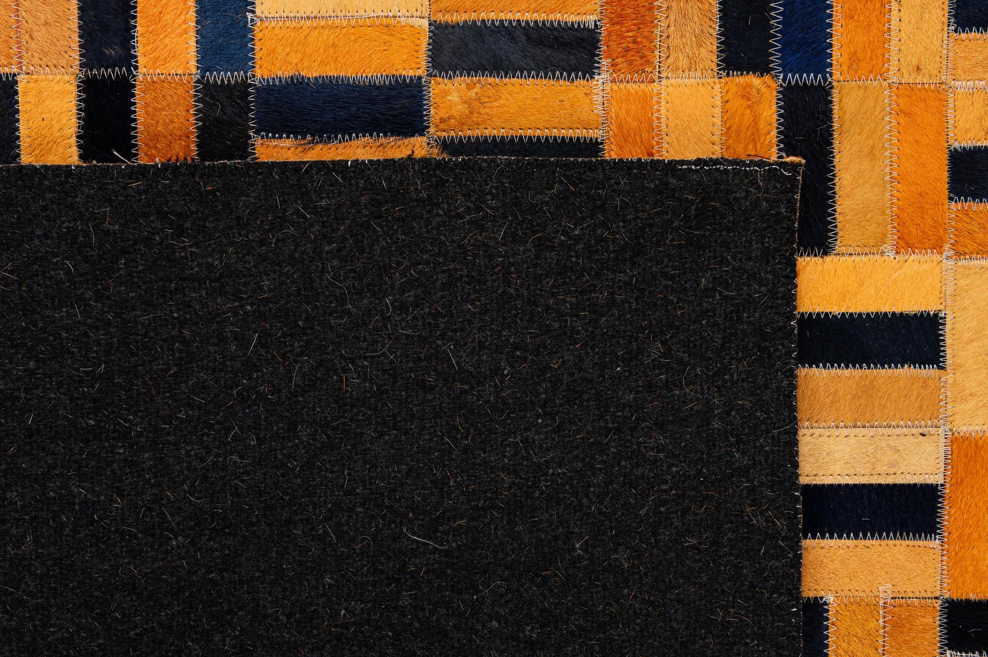 5' 1 x 8' Cowhide - Patchwork Rug
