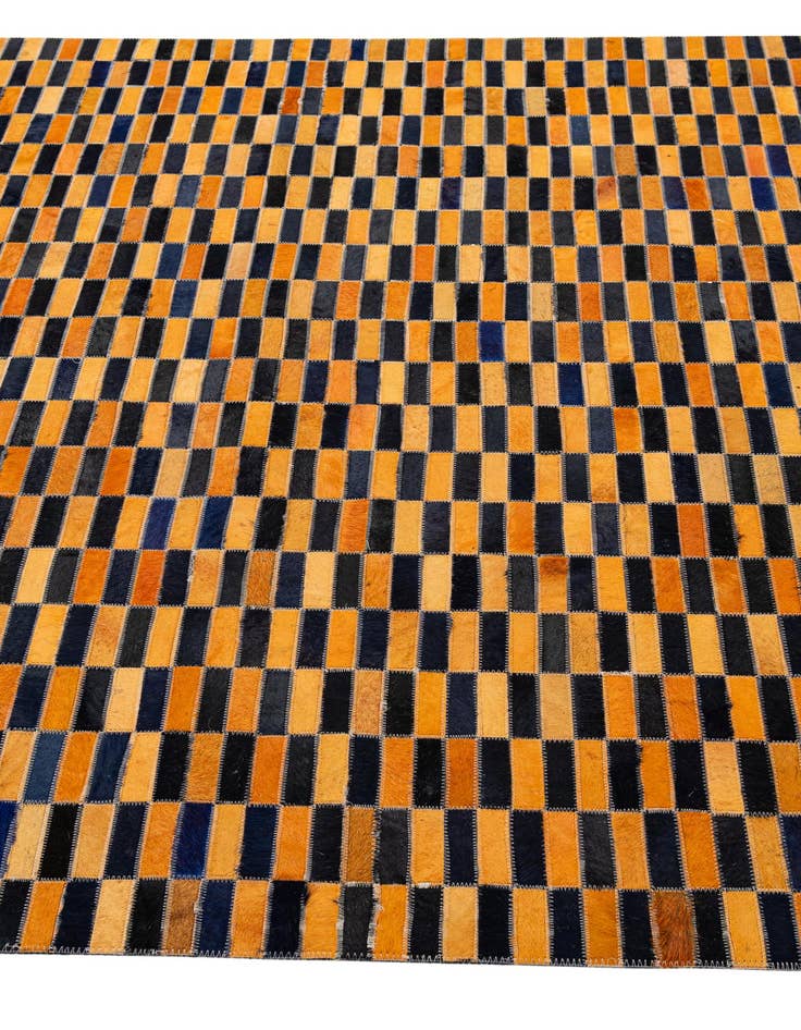 Detail image of 5' x 8' Cowhide - Patchwork Rug