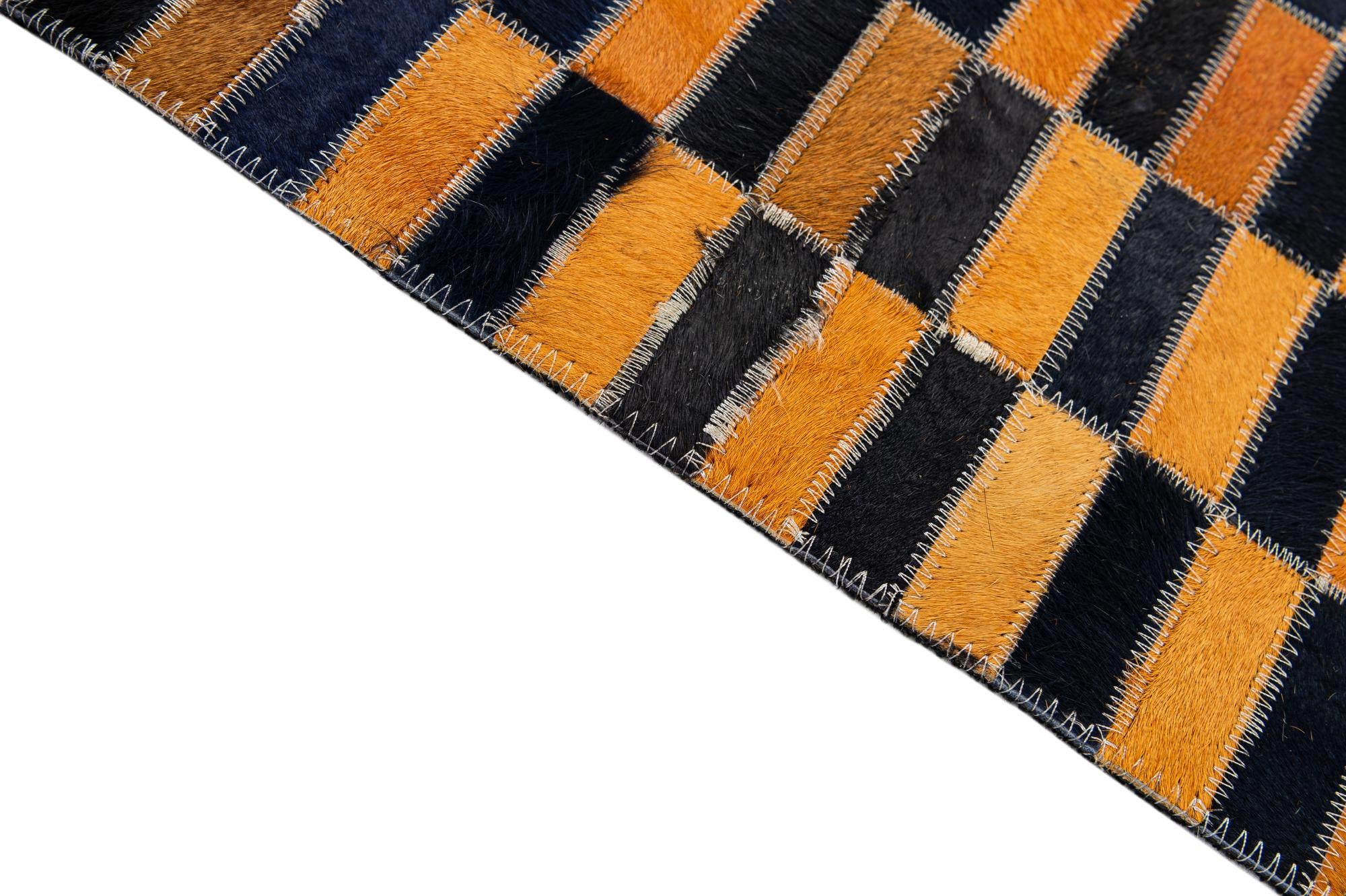 5' x 8' Cowhide - Patchwork Rug