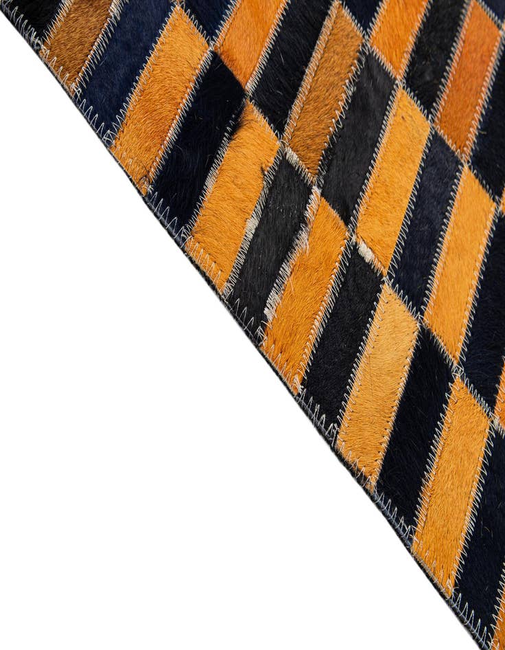 Detail image of 5' x 8' Cowhide - Patchwork Rug