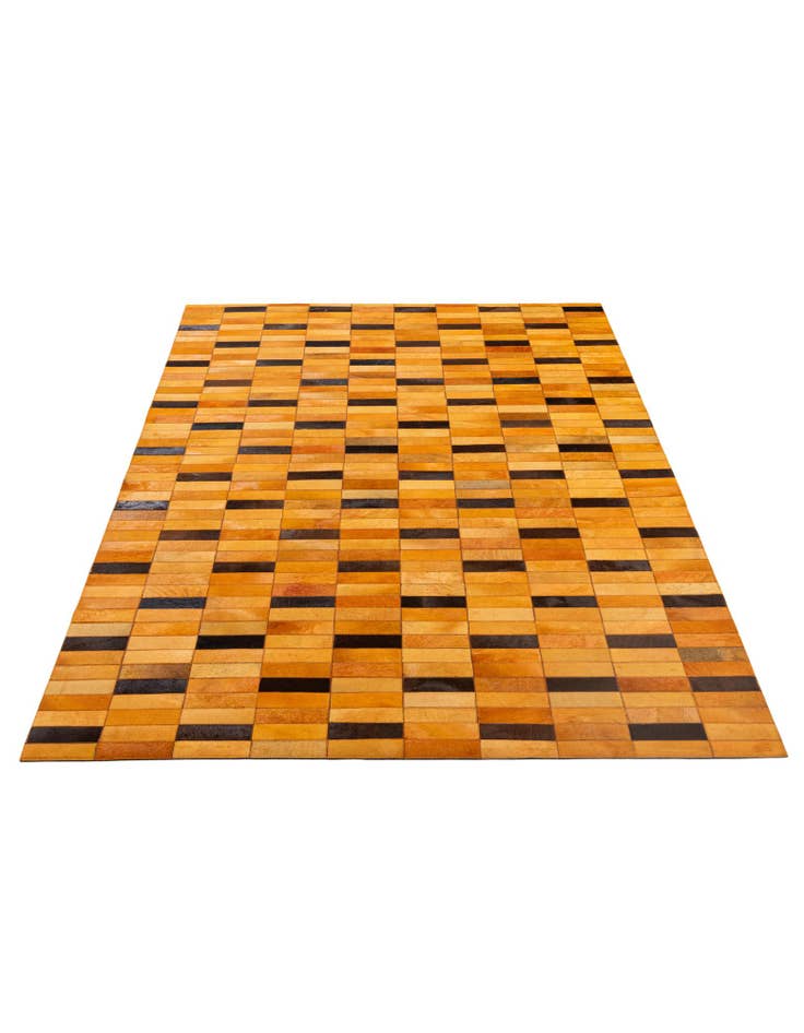 Detail image of 5' 1 x 7' 11 Cowhide - Patchwork Rug